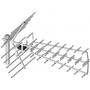 Antena telewizyjna UHF Dipol 44/21-69 Tri Digit ECO ze wzmacniaczem LNA-177 